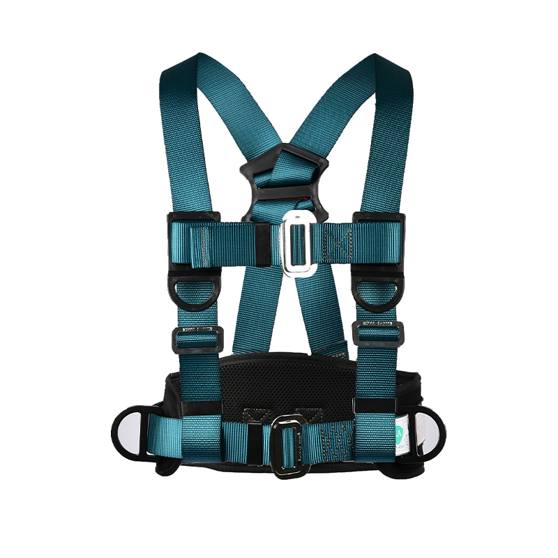 S-10015 Tmavě zelený Polyesterový bezpečnostní postroj pro půl těla
